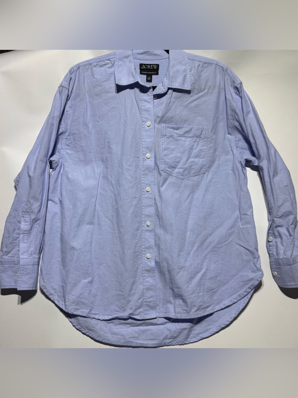 J Crew eteinee oversized fit, 100% cotton in Light Blue